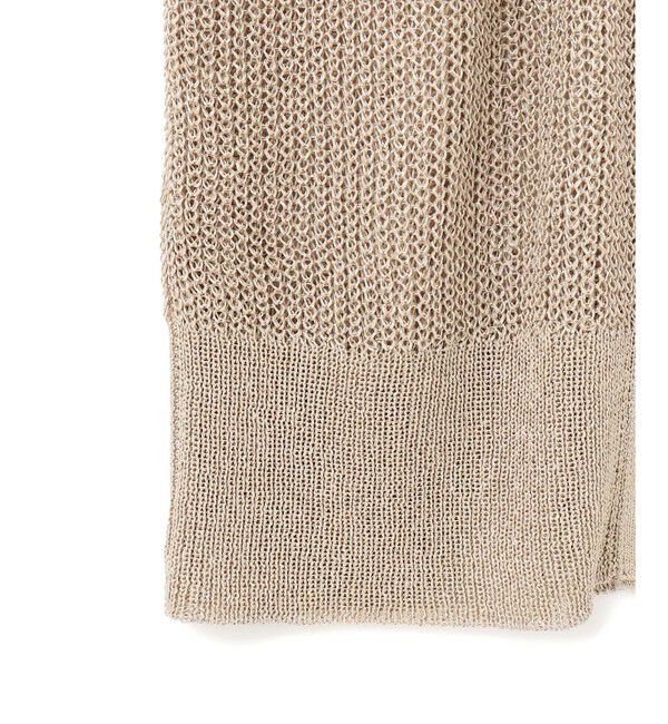 BEIGE,「【洗える】OPTICAL / ペーパーヤーンVネックロングカーディガン」|カーディガン|