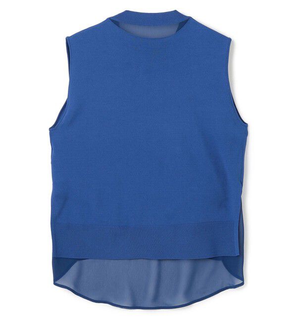 BEIGE,「【洗える】VALOIS / バックシフォンレーヤードニット」|ニット・セーター|