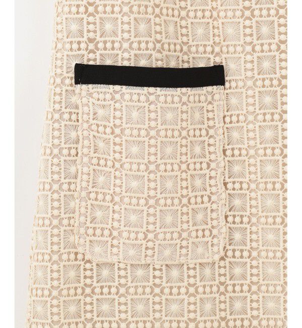 Grace Class「プリーツ切替ケミカルドレス」|ドレス|