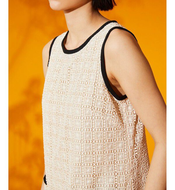 Grace Class「プリーツ切替ケミカルドレス」|ドレス|