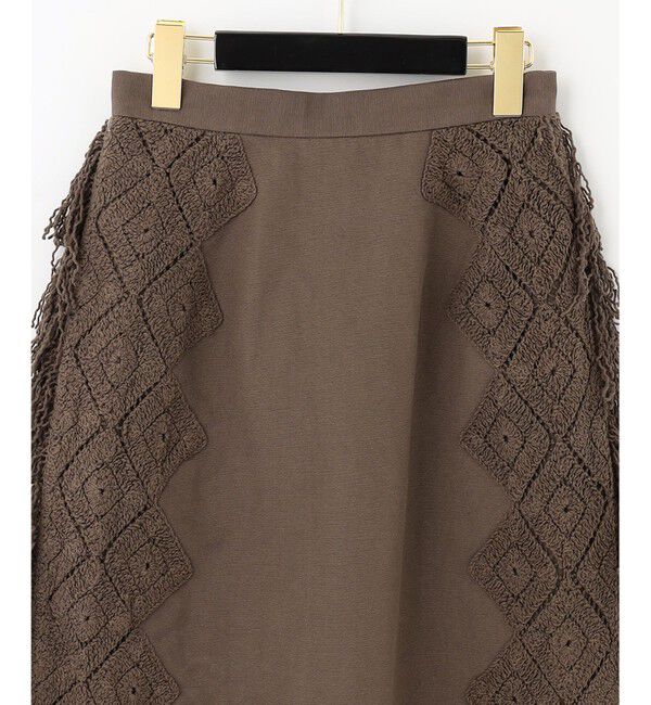 GRACE CONTINENTAL「サイドフリンジスカート」|スカート|