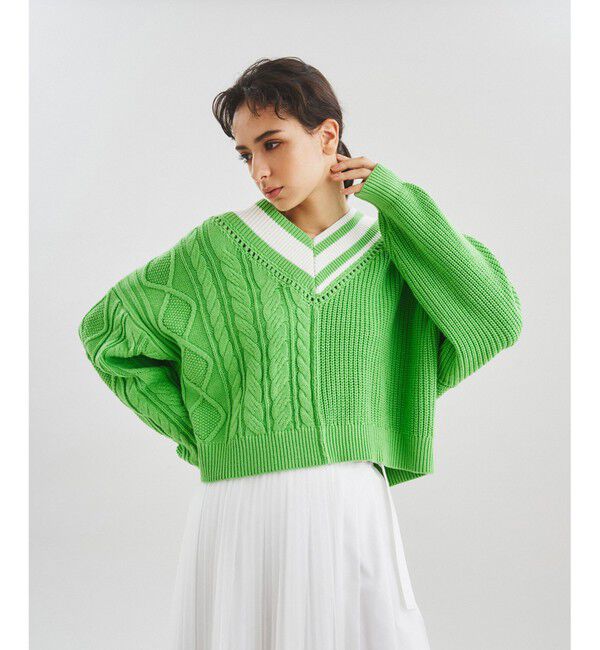  「アシメトリーニットトップ」|ニット・セーター|