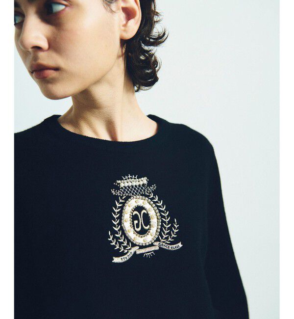 Grace Class「エンブレム刺繍ニットトップ」|ニット・セーター|