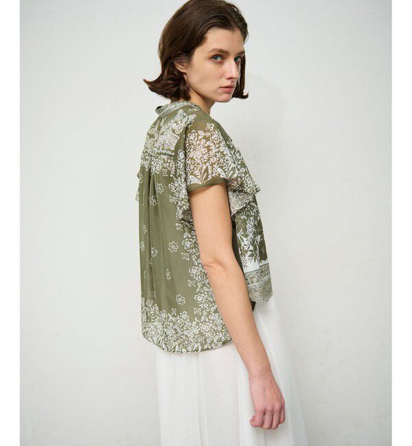 Grace Class「バンダナフレアスリーブブラウス」|シャツ・ブラウス|