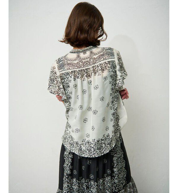 Grace Class「バンダナフレアスリーブブラウス」|シャツ・ブラウス|