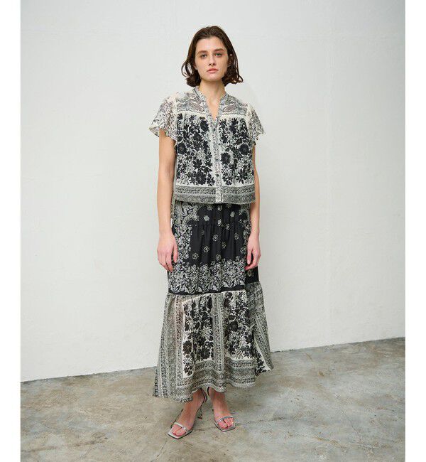 Grace Class「バンダナフレアスリーブブラウス」|シャツ・ブラウス|