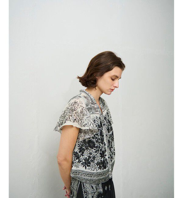 Grace Class「バンダナフレアスリーブブラウス」|シャツ・ブラウス|