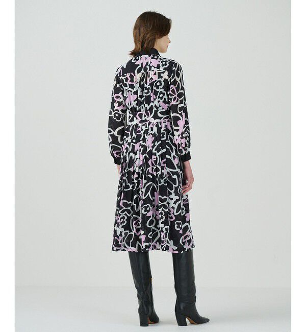 Grace Class「キカフラワープリーツドレス」|ワンピース|