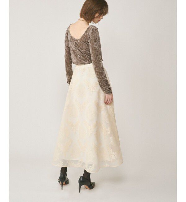 GRACE CONTINENTAL「クラッシュベロアカットトップ」|Tシャツ・カットソー|