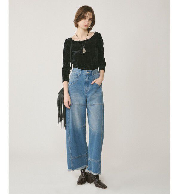 GRACE CONTINENTAL「クラッシュベロアカットトップ」|Tシャツ・カットソー|