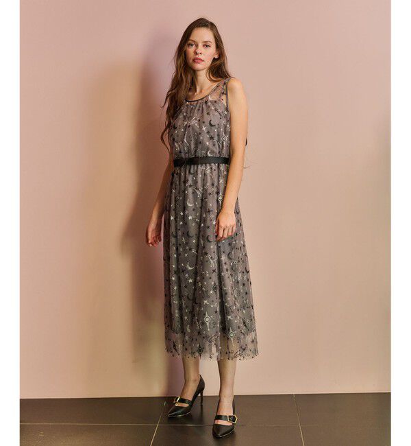 Grace Class「スペースembチュールドレス」|ワンピース|