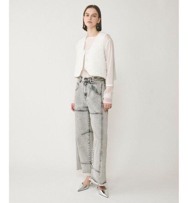  「シアーアセテートカットトップ」|Tシャツ・カットソー|