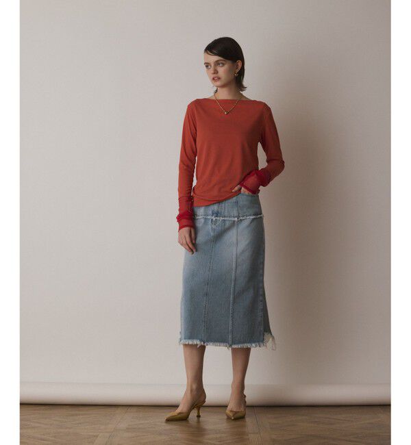  「シアーアセテートカットトップ」|Tシャツ・カットソー|