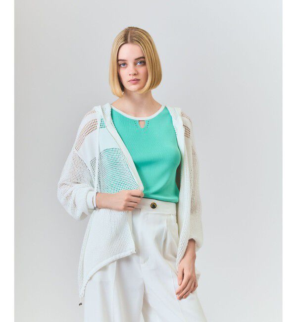 Grace Class「ボーダーメッシュフーディ」|パーカー|