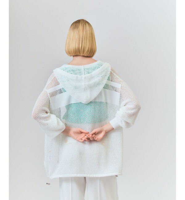 Grace Class「ボーダーメッシュフーディ」|パーカー|