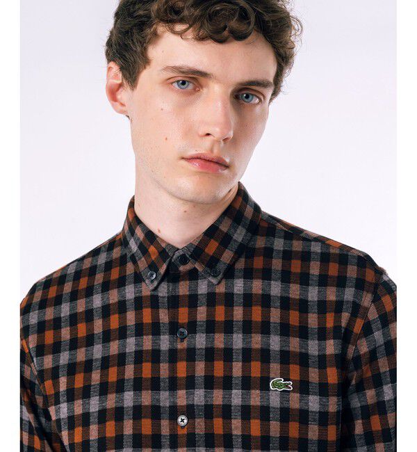LACOSTE「チェックジャージシャツ」|シャツ・ブラウス|