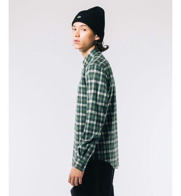 LACOSTE「チェックジャージシャツ」|シャツ・ブラウス|