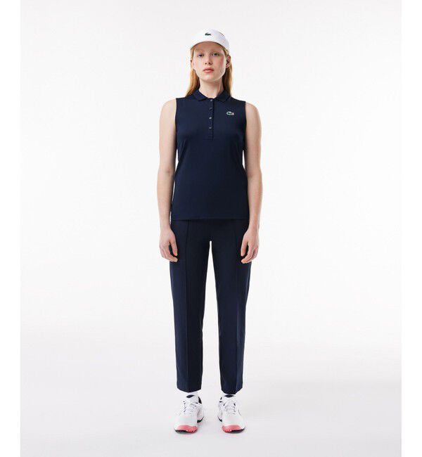 LACOSTE「UVカット UPF50+ ウルトラドライノースリーブゴルフポロシャツ」|ポロシャツ|