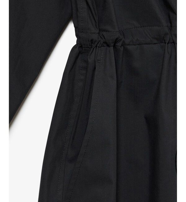 LACOSTE「撥水 ウエストドロスト ミリタリーフラップポケットシャツドレス / ロングシャツワンピース」|ワンピース|