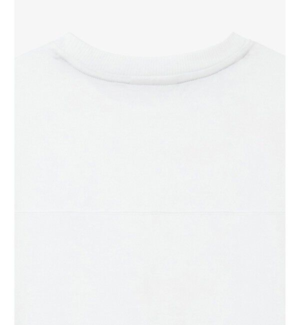 LACOSTE「裾口ドローストリング入りクロップド5分袖 半袖Tシャツ」|Tシャツ・カットソー|