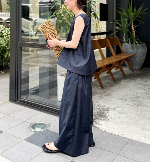 NOLLEY'S「ウォッシャブルエクセルテックタンブラー2タックワイドパンツ」|その他|