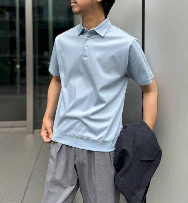 NOLLEY'S goodman「《ビジカジ対応》シルケットスムース ドレスポロ ビズポロ 25SS」|ポロシャツ|