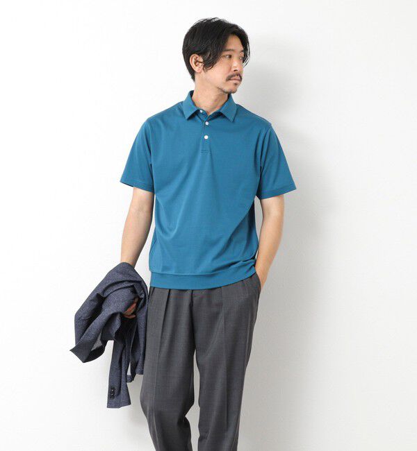 NOLLEY'S goodman「《ビジカジ対応》シルケットスムース ドレスポロ ビズポロ 25SS」|ポロシャツ|