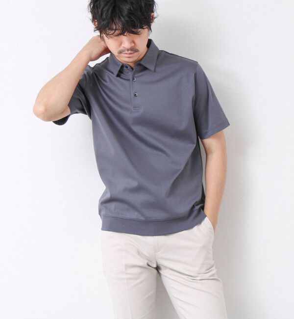 NOLLEY'S goodman「《ビジカジ対応》シルケットスムース ドレスポロ ビズポロ 25SS」|ポロシャツ|