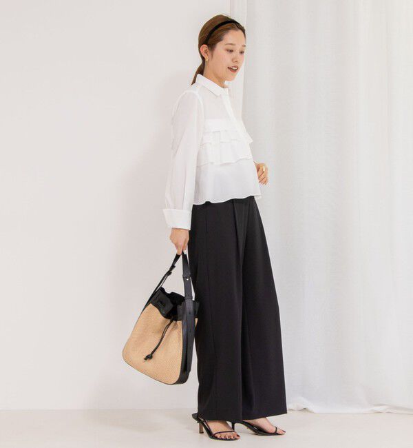 NOLLEY'S「《セットアップ対応》ウォッシャブルツイルイージーパンツ」|その他|