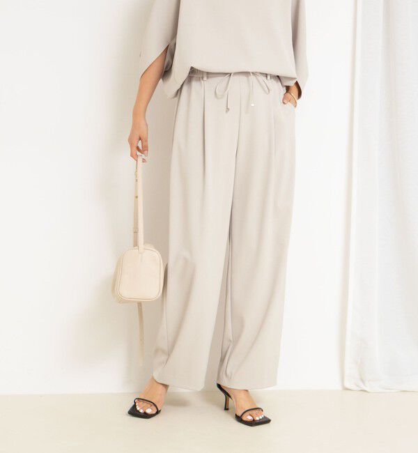 NOLLEY'S「《セットアップ対応》ウォッシャブルツイルイージーパンツ」|その他|