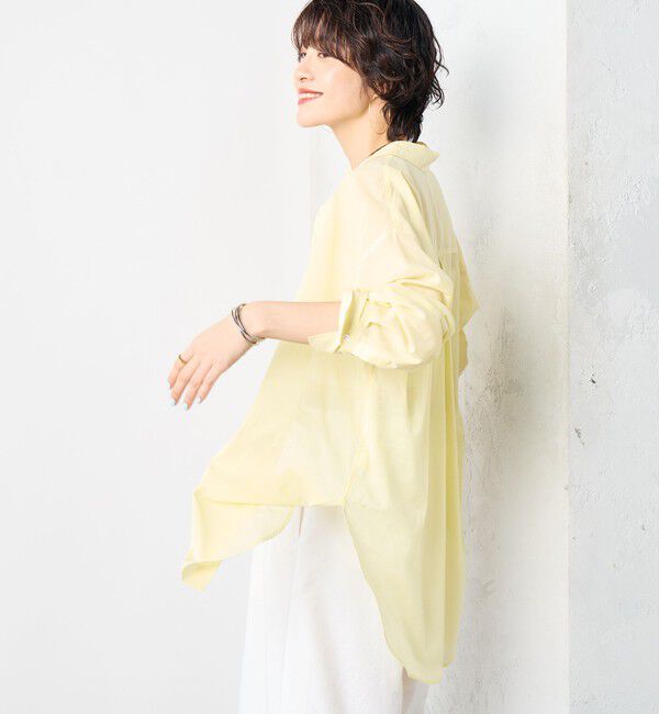 NOLLEY'S「◇【WEB限定】MY STANDARD シアーシャツ」|シャツ・ブラウス|