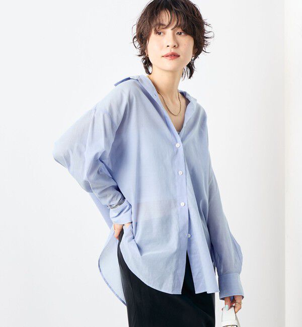 NOLLEY'S「◇【WEB限定】MY STANDARD シアーシャツ」|シャツ・ブラウス|