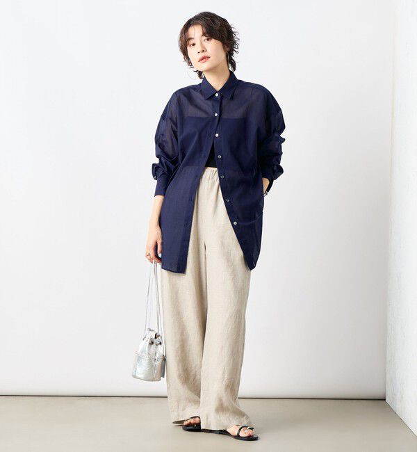 NOLLEY'S「◇【WEB限定】MY STANDARD シアーシャツ」|シャツ・ブラウス|