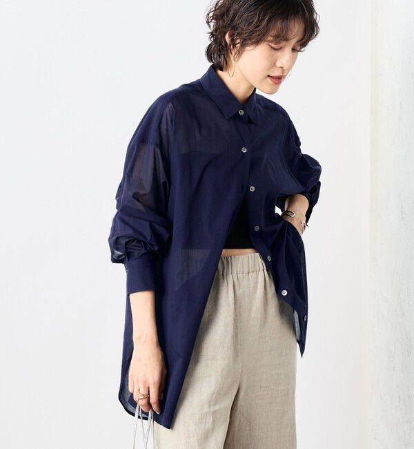 NOLLEY'S「◇【WEB限定】MY STANDARD シアーシャツ」|シャツ・ブラウス|