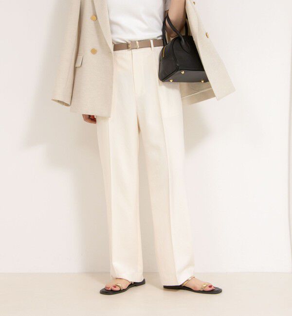 NOLLEY'S「【PR林☆別注カラーあり】ウォッシャブルツイルストレッチ愛されワイドパンツ」|その他|キナリ