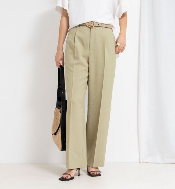 NOLLEY'S「【PR林☆別注カラーあり】ウォッシャブルツイルストレッチ愛されワイドパンツ」|その他|