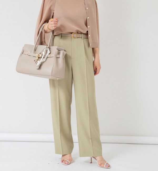 NOLLEY'S「【PR林☆別注カラーあり】ウォッシャブルツイルストレッチ愛されワイドパンツ」|その他|