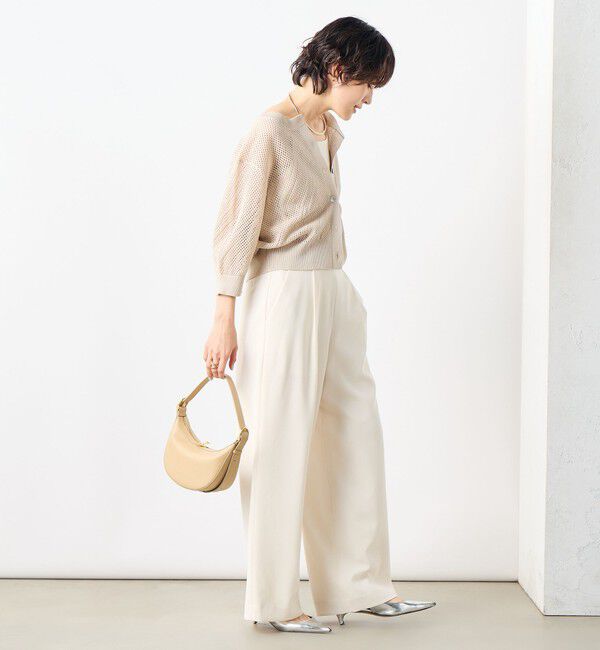 NOLLEY'S「《セットアップ対応》ウォッシャブル麻調タックワイドパンツ」|その他|