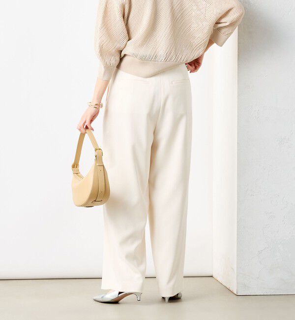 NOLLEY'S「《セットアップ対応》ウォッシャブル麻調タックワイドパンツ」|その他|