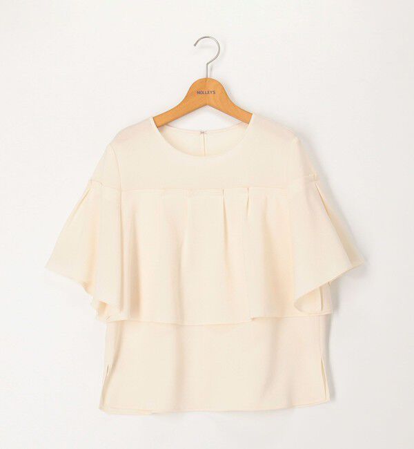 NOLLEY'S「《セットアップ対応》麻調フレアスリーブブラウス」|シャツ・ブラウス|
