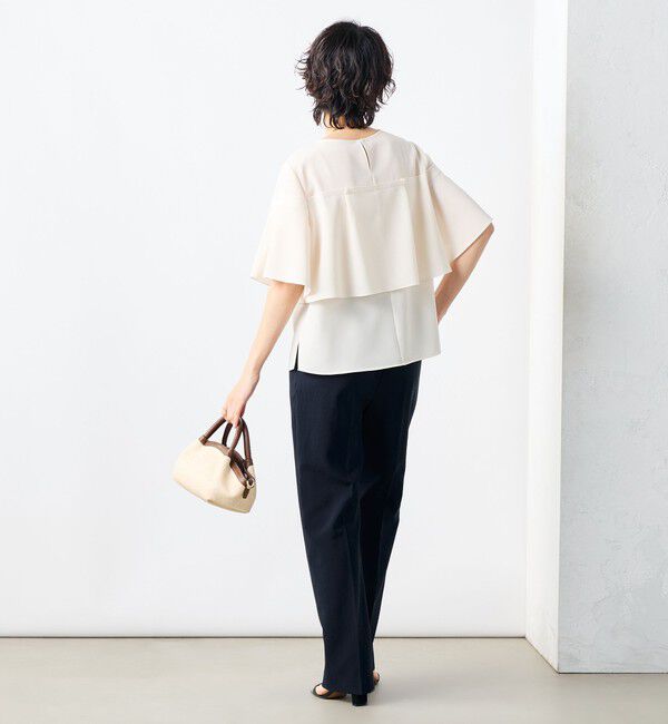 NOLLEY'S「《セットアップ対応》麻調フレアスリーブブラウス」|シャツ・ブラウス|