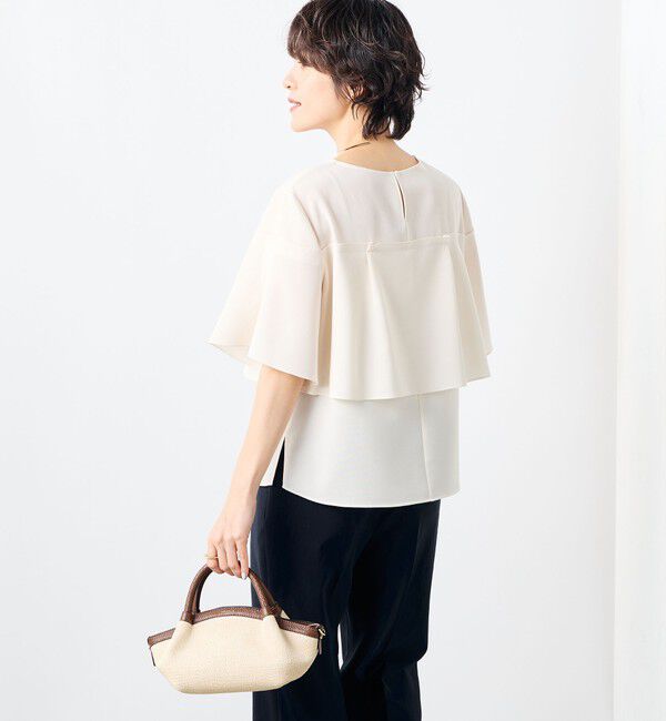 NOLLEY'S「《セットアップ対応》麻調フレアスリーブブラウス」|シャツ・ブラウス|
