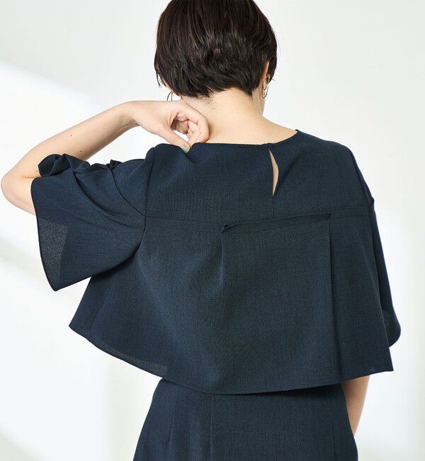 NOLLEY'S「《セットアップ対応》麻調フレアスリーブブラウス」|シャツ・ブラウス|