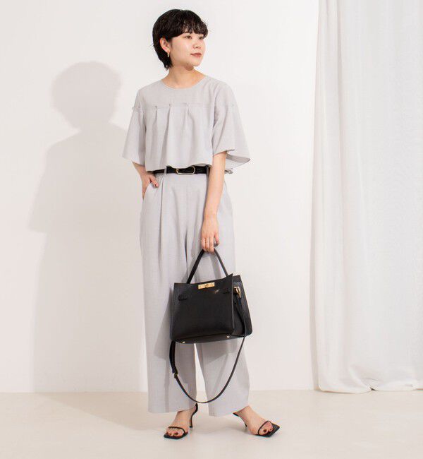 NOLLEY'S「《セットアップ対応》麻調フレアスリーブブラウス」|シャツ・ブラウス|