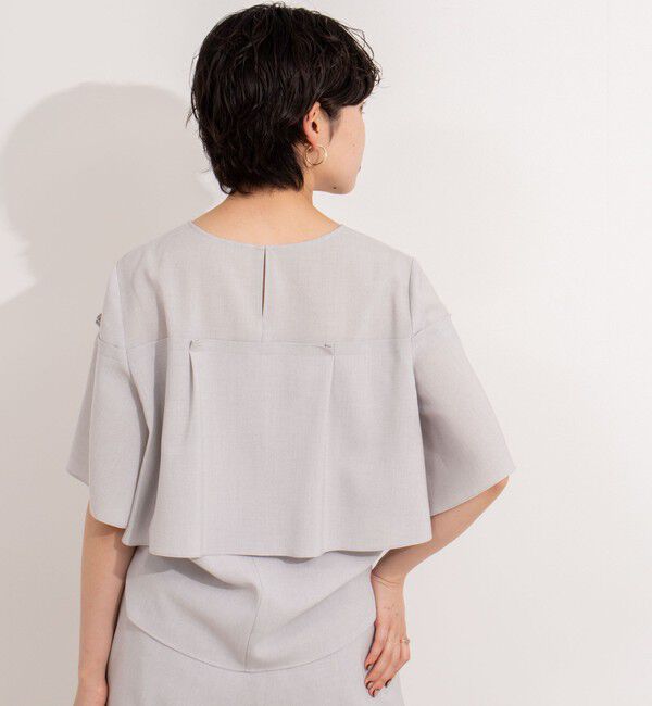 NOLLEY'S「《セットアップ対応》麻調フレアスリーブブラウス」|シャツ・ブラウス|