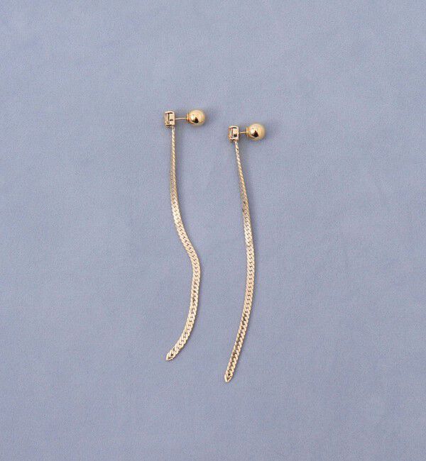 grace grace「【grace grace/グラスグラス】【PR林☆別注アイテム】ビジューロングピアス」|ピアス|