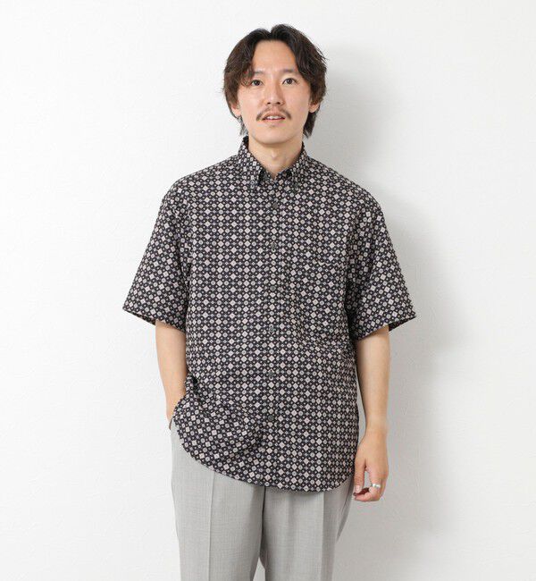 NOLLEY'S goodman「【DotAir】吸水速乾 総柄BDシャツ 25SS」|シャツ・ブラウス|