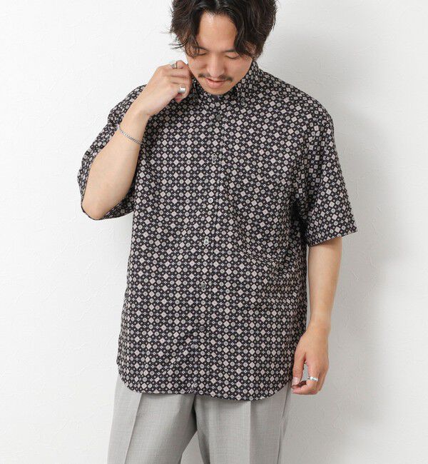 NOLLEY'S goodman「【DotAir】吸水速乾 総柄BDシャツ 25SS」|シャツ・ブラウス|