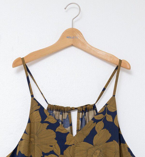 NOLLEY'S「フラワープリント＆ムジキャミワンピース」|ワンピース|