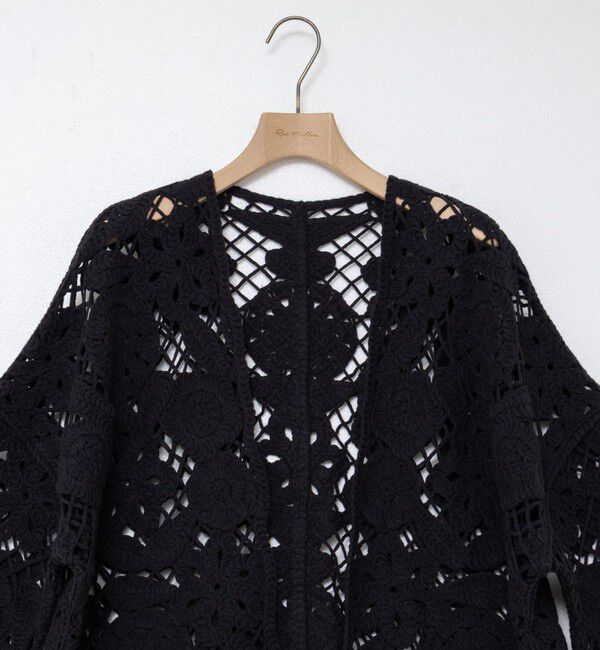 Rie Miller「《手洗い可能》レース刺繍7分袖ボレロ」|カーディガン|